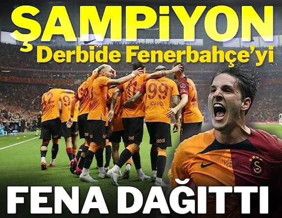Galatasaray derbide Fenerbahçe’yi fena dağıttı