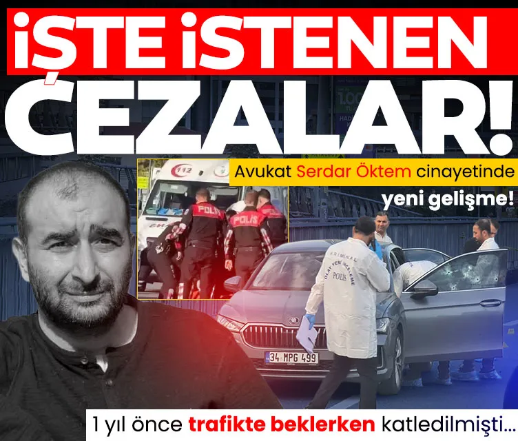 Avukat Serdar Öktem cinayetinde yeni gelişme: Trafikte katledilmişti! İşte istenen cezalar…