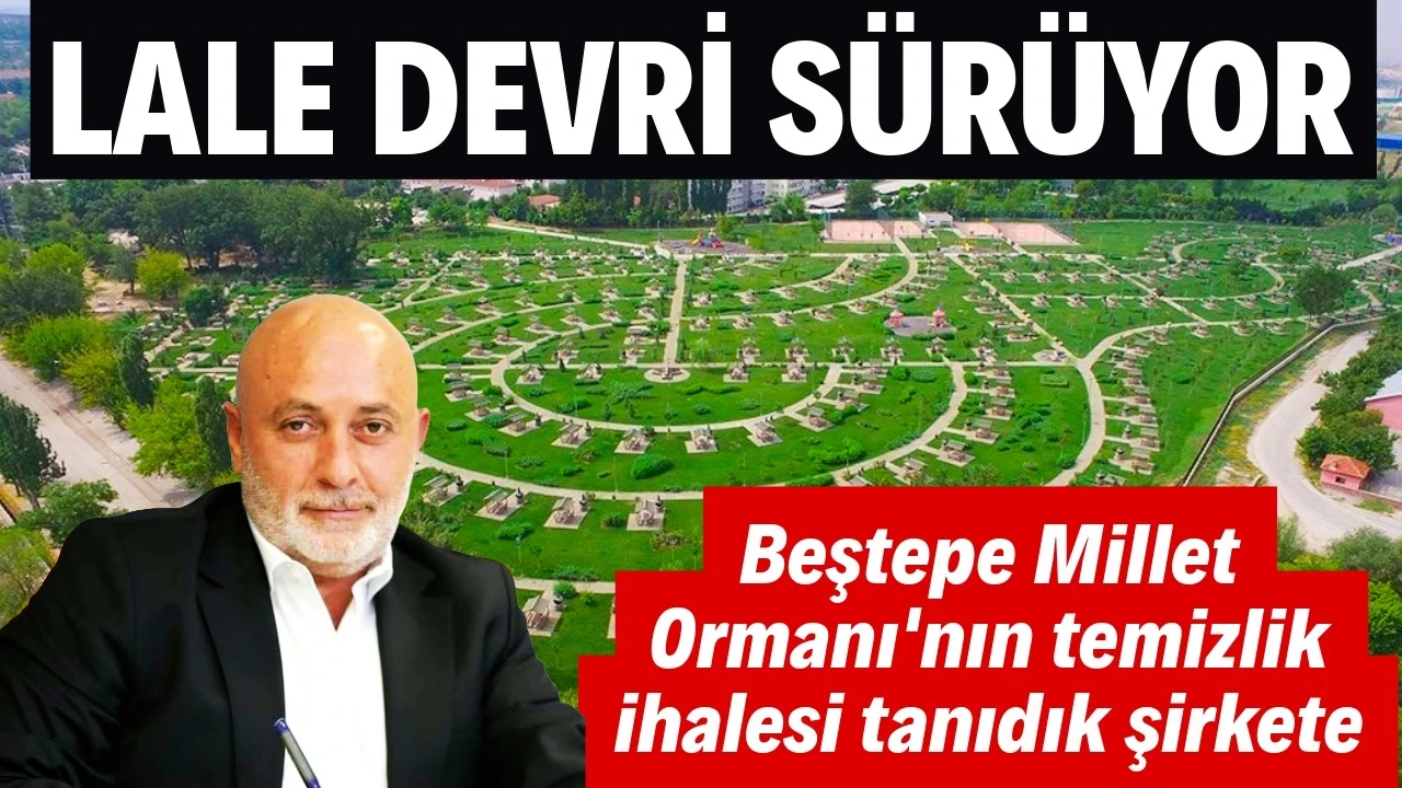 Beştepe Ormanı'nın temizlik ihalesi tanıdık şirkete