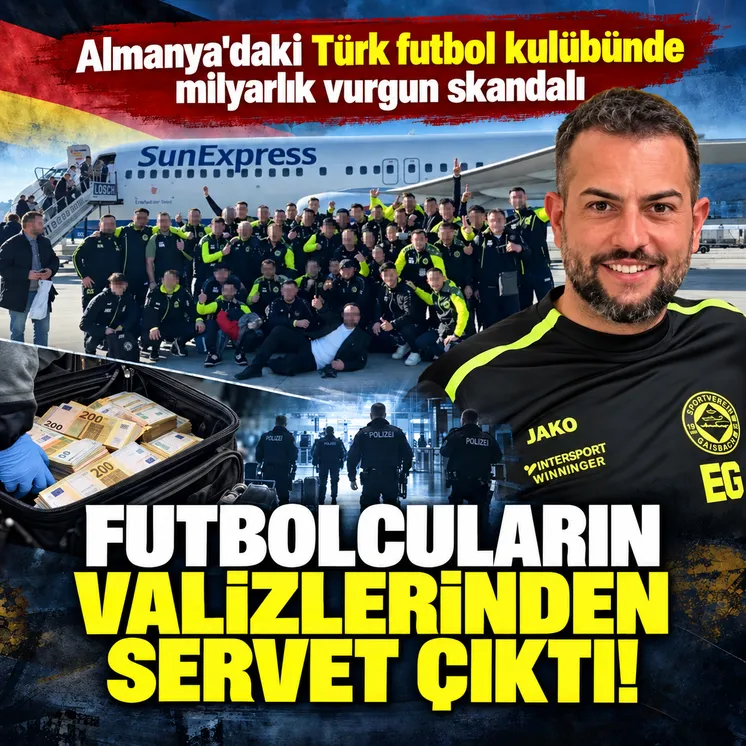 Almanya'daki Türk futbol kulübünde milyarlık vurgun skandalı! Futbol kulübünü suç örgütüne çevirmişler!